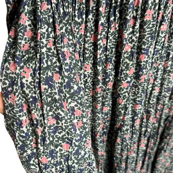 APIECE APART Olivas Dainty Floral Smocked Maxi Dress Women's Size Small - Picture 7 of 8